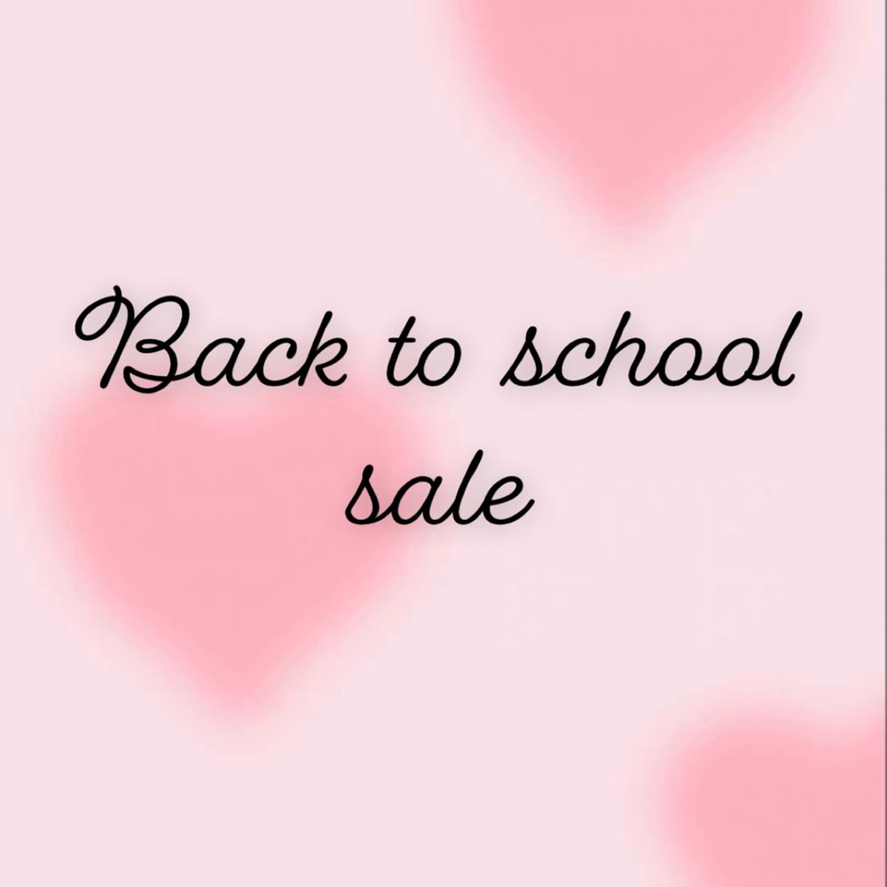 Back to school sale
